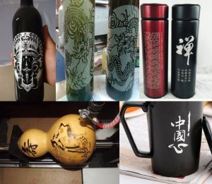 庆阳正宁县酒瓶葫芦工艺品激光雕刻机